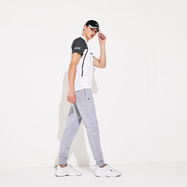 Lacoste SPORT Fleece Tennis Sweatpants - Tepláky Pánské Šedé | CZ-HLKxEZ